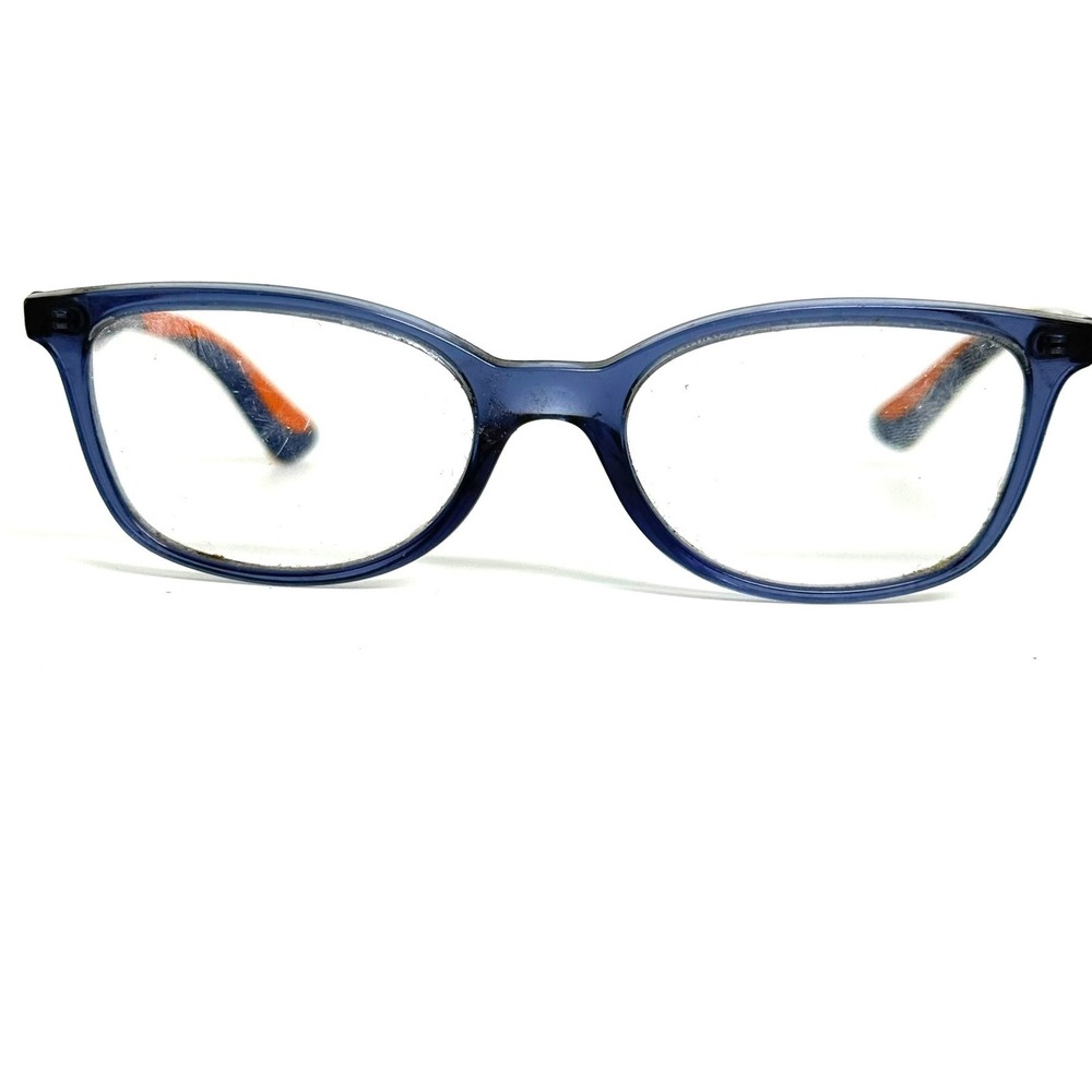 Ray-Ban RB 1586 3775 Blue Orange Rectangular Eyeglass Frames 47-16-130